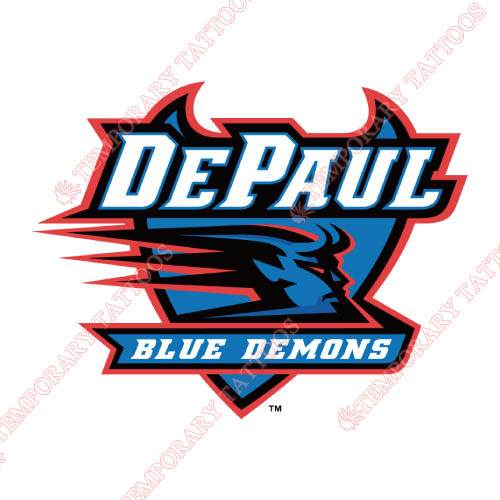 DePaul Blue Demons Customize Temporary Tattoos Stickers NO.4259